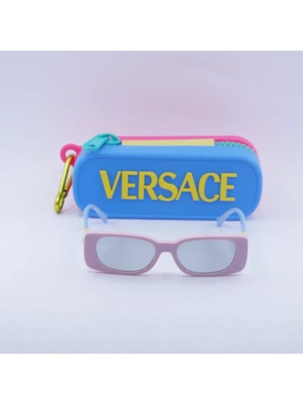 Versace Kids VK4003U 5440CV Rectangle Sunglasses - Pink/Blue/Light Grey